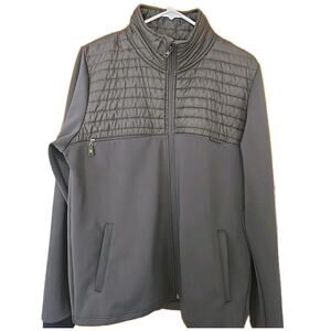 Leupold Full Zip Grey Size Large Zippers Pockets Jacket